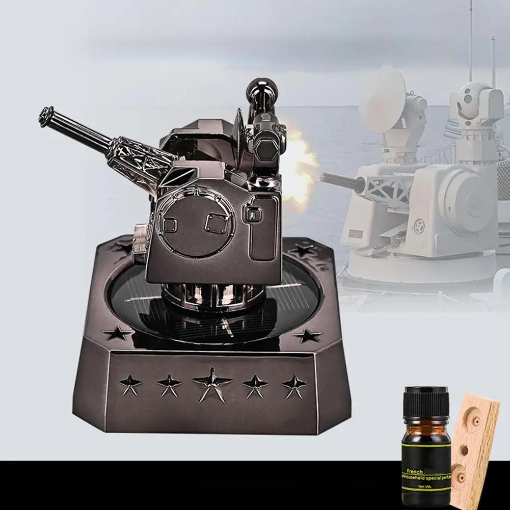 Solar Powered Rotating CIWS Model Car Air Freshener, Cool Style Automatic Car Perfume Decor, Novelty Gift for Men W3J4