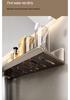 No-Drill Wall-Mounted Bathroom Shelf for Mirror, Faucet, and Vanity