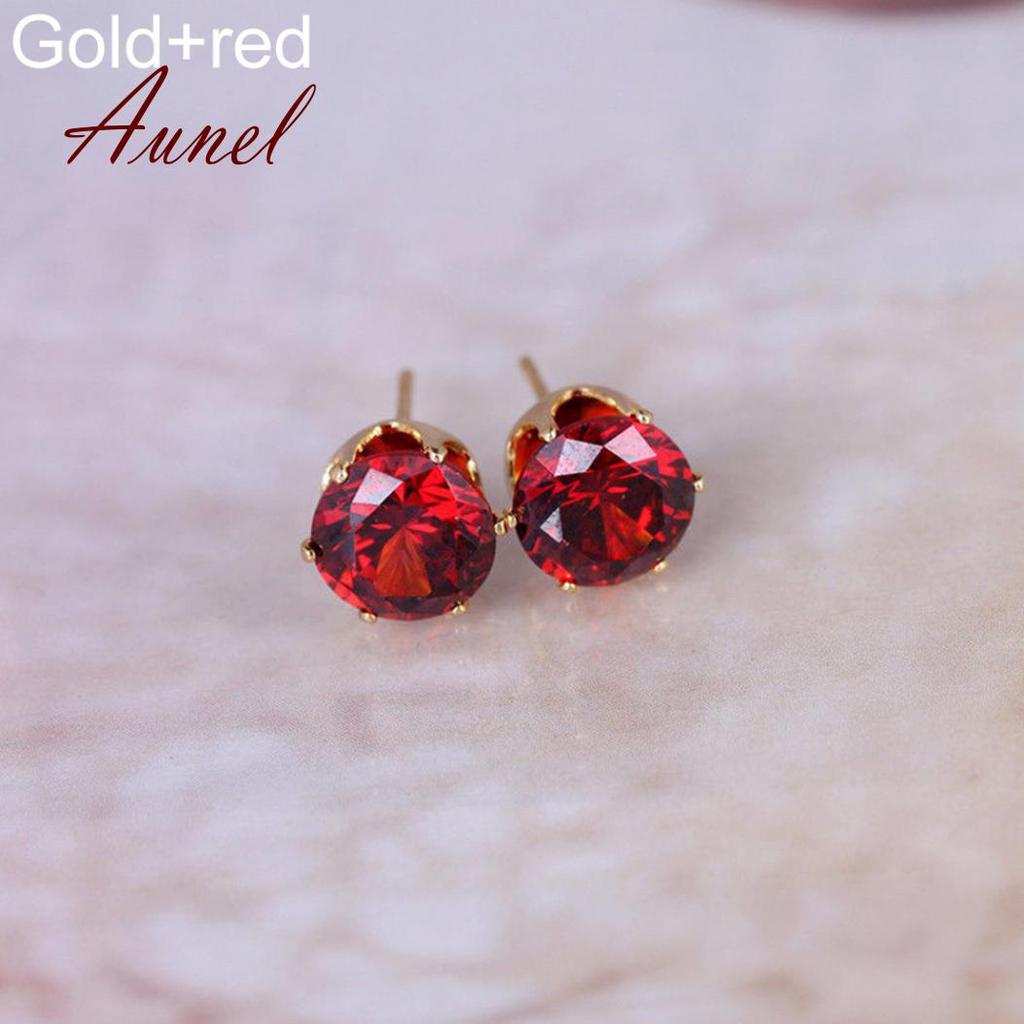 Smart Cubic Zirconia  Ear Stud Earrings Wedding Gift