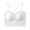 Beauty Back Sling Vest, Summer Thin Lace Inner Cover with Chest Pad Bra Integrated Tube Top and Outer Wear