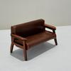 Miniature Wooden Sofa Toy Padded Furniture Detailed for DIY Miniatures, Crafters