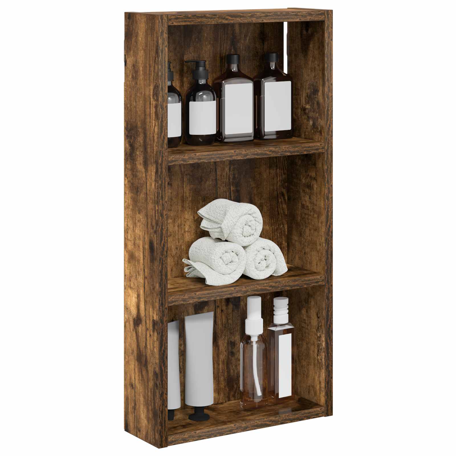Badezimmer-Wandschrank Geräucherte Eiche 30 x 10 x 60,5 cm