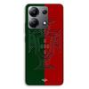 Phone Case - MANIACASE - Xiaomi Redmi Note 13 4G - Silicone TPU - Portugal Logo - Green and Red