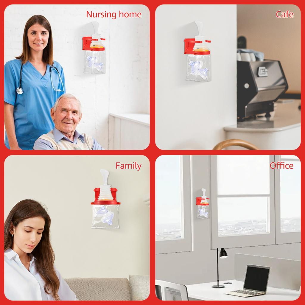 First Aid Equipment Wall Mount for Choking Rescue Device Mask Holder Anti-Choking Device Organizer Space-Saving First Aid Cabin