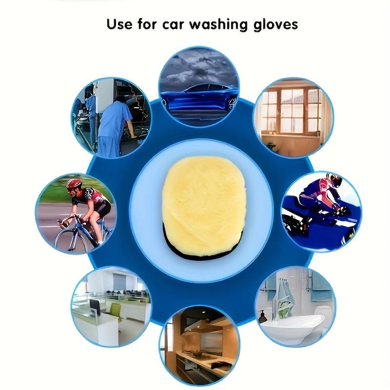 Wool car wash gloves, car polishing gloves, cleaning and polishing car supplies, plush 