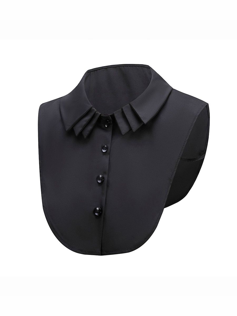 

Multi-layer False Collar Lace Collar Shirt Inner Wear Layering Shirt Collar One Size чорний