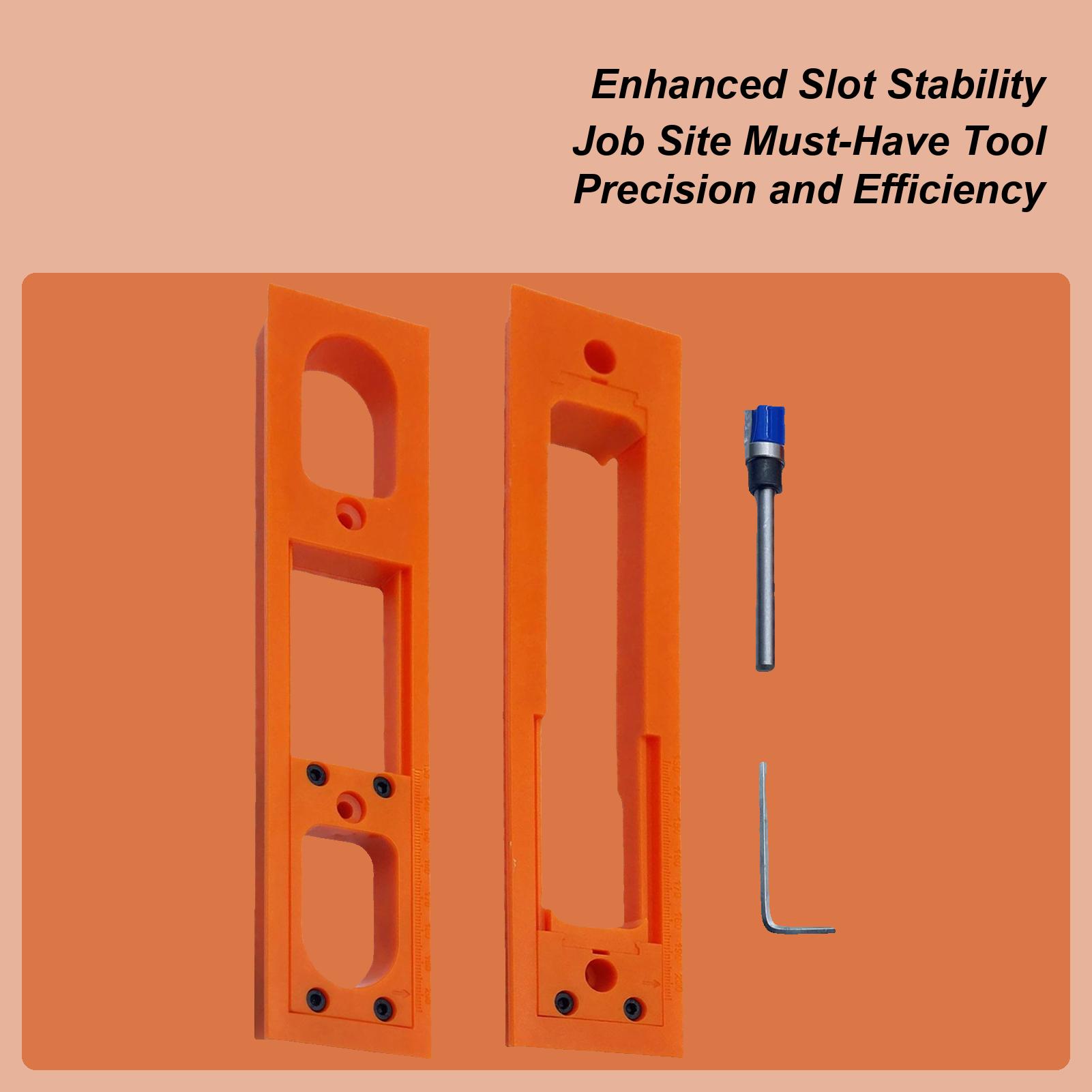 

Door Hinge Router Jig Clamping Door Hinge Jig Lightweight Anti-Slip Mounting Set For Beginner Garage Repair Woodworking China Mainland