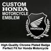 CNX1 Honda Wing Shield Emblem Sticker, 3D Metal Decorative Badge for Honda Motorcycle CBR CB Scooter Exterior Accessories