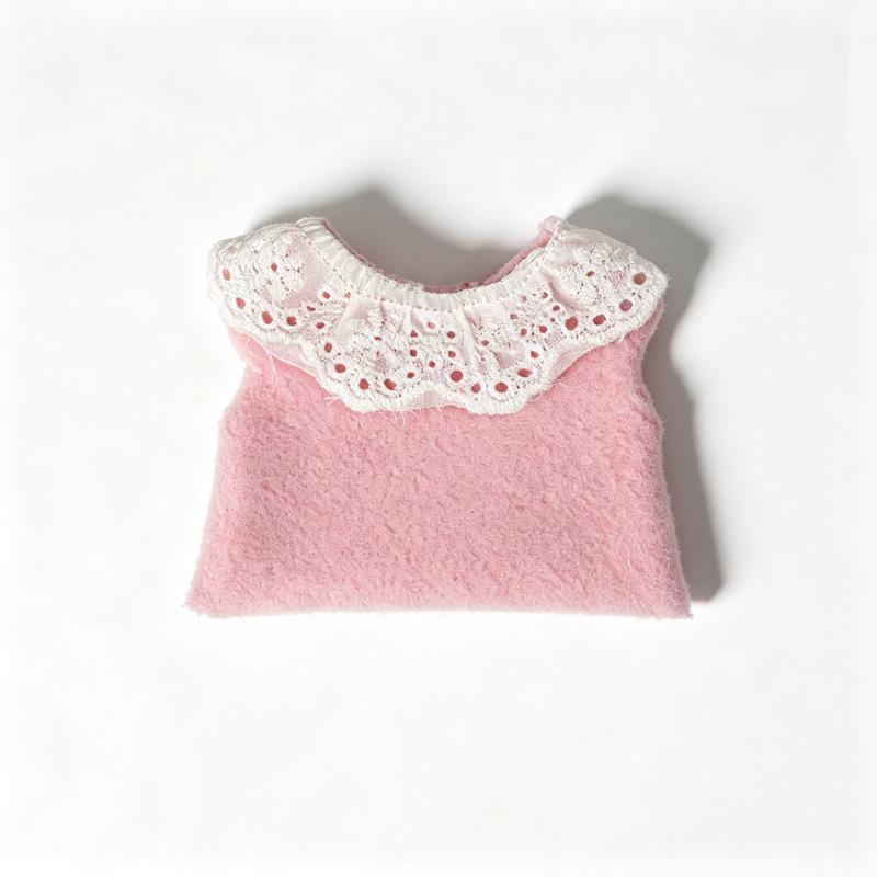 10cm Mini Doll Cotton T-Shirt - Trendy Short Sleeve Top Accessory