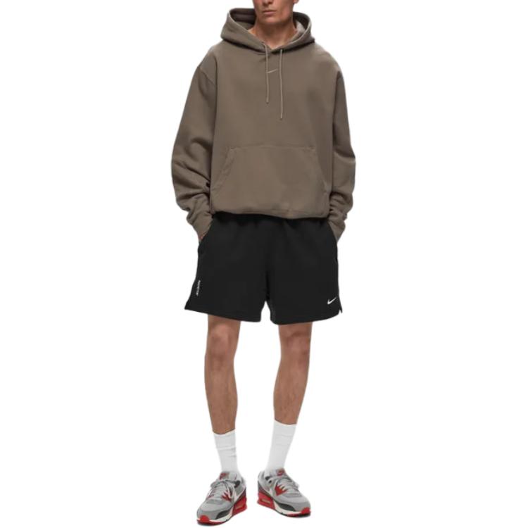 Nike X Nocta Jednobarevné Elastický Pas Rovné Nohavice Ležérní Šortky Pánské šortky Černé FQ0408-010