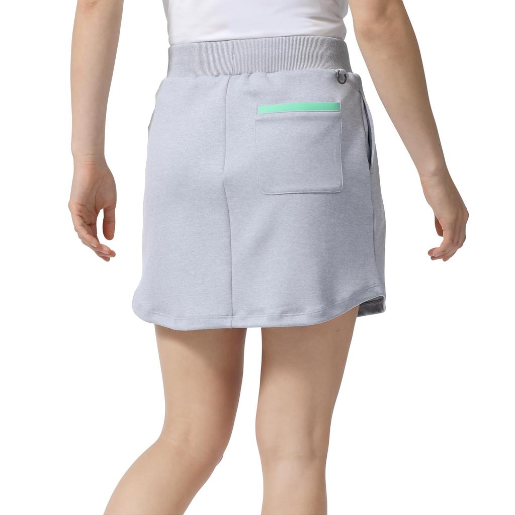 FootJoy Women's Sweat Skirt, Heather Gray, Size M, FJW-S24-P08, 81987-M