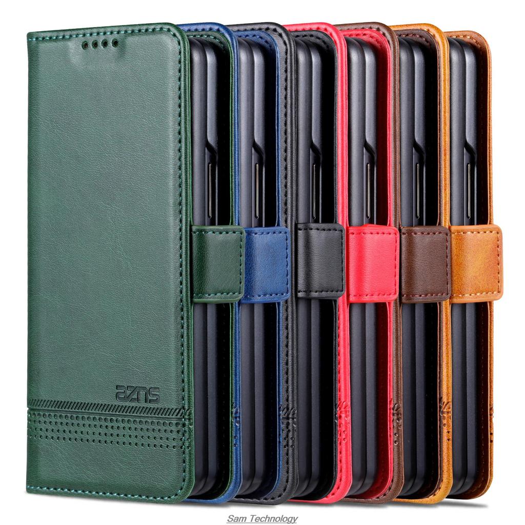 Luksusowe etui z elastyczną, magnetyczną adsorpcją do Samsung Galaxy Z Fold5 / Z Fold 5 5G z klapką, etui ochronne Fundas Coque