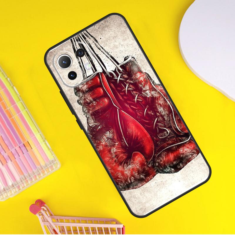 Boxing Gloves Cover For Xiaomi 14T Pro 11T 12T 13T 13 14 Ultra POCO X7 Pro X3 X5 F3 F5 F6 M6 X6 Pro Case