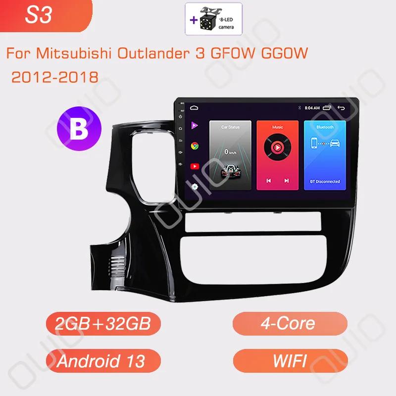 Radio Android13 Carplay Pentru Mitsubishi Outlander 3 GF0W GG0W 2012 2013-2018 Stereo Auto Player Multimedia Android Auto GPS Navi