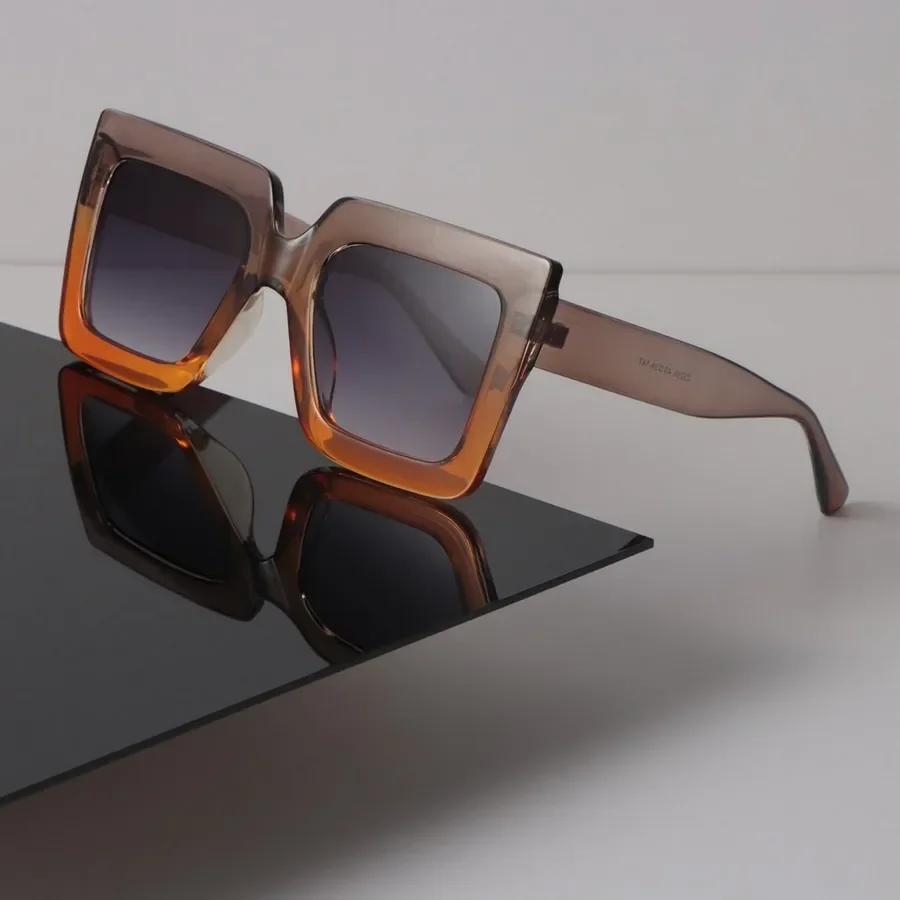 

Big Square Sunglasses Women Men Retro Luxury Female Male Mirror Clear Designer Eyewear Sexy Brand Black Sun Glasses Other