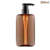 200/300Ml Square Clear Bottle Liquid Soap Whipped Mousse Points Bottling Shampoo Lotion Shower Gel Pump Bottlesnding Soap Dispen