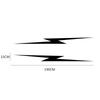 Universal 2PCS Car Door Side Stickers Lightning Style Vinyl Film Decals Decoration Tuning Auto Accessories Fit For All Models