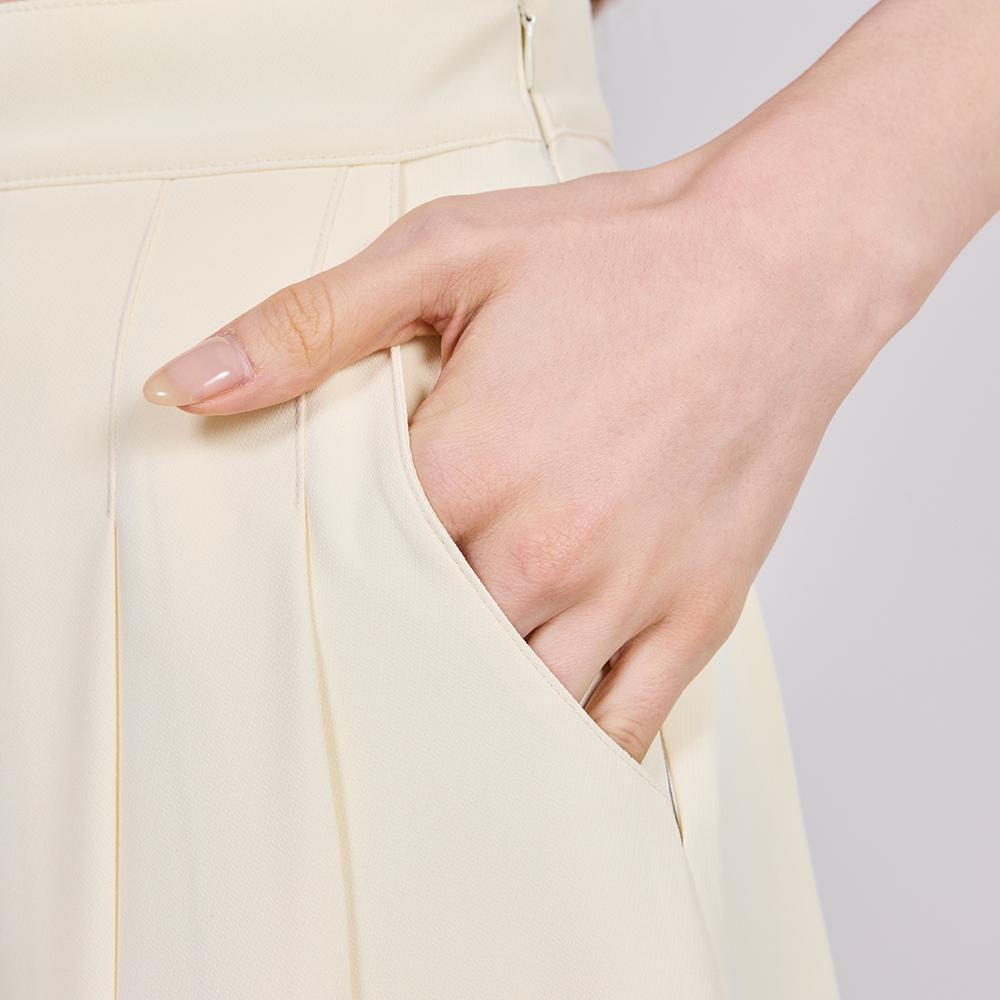 J Jane Pleated Skirt Pants (Yellow)