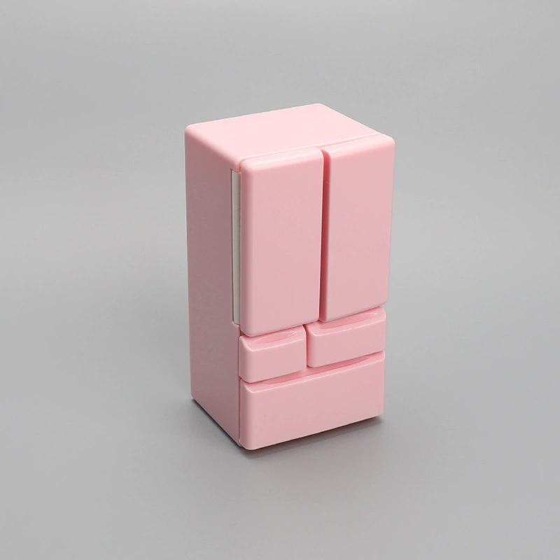 1Pcs Playhouse Toys 1: 12 Doll House Cartoon Mini Refrigerator Miniature Food Play Kitchen Scene Pocket Furniture Model