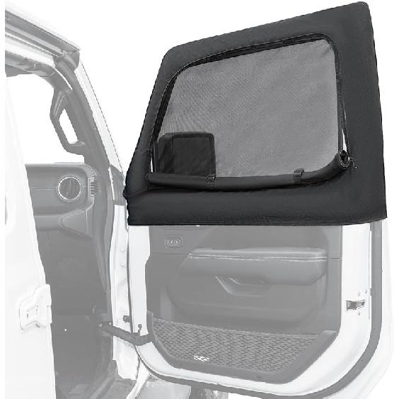 JOYTUTUS Rear Wrangler Side Window Sun Shade Camping Window Ect Screen Compatible With 2007-2024 Wrangler JK JL 4 Doors Gladiator JT, Car Window