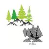 Snow Mountain Forest Trees Design Handicrafts Metal Mold Cutting Die Scrapbook Die Cutting Photo Album Card Paper Carving