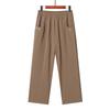 Hodo Mid-Aged Women's Summer Thin High-Waist Straight Ankle Pants