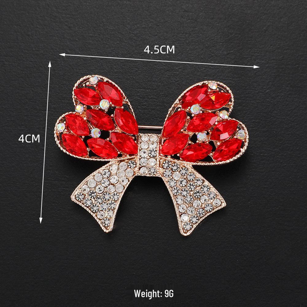 Exquisite Women's Red Flower Brooch – Niche Design, High-End Suit Accessory