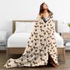 Dachshund Flannel Blankets Dogs Animal Custom Throw Blankets for Bed Sofa Couch 200x150cm Plush Thin Quilt