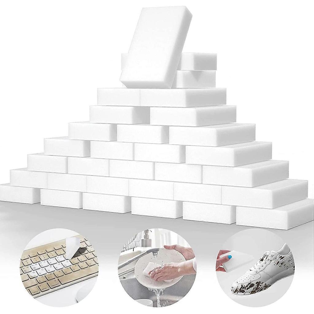 Magic Sponge Eraser,20 Pack Add Water Melamine Sponge Foam,Sponge Pads
