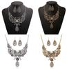 Fashion Hollowed Out Butterfly And Flower Design Women Necklace Earring Set For Women And Men