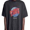 Balenciaga Men's Planet Earth T-shirt Oversized Black 787349TRVC91055