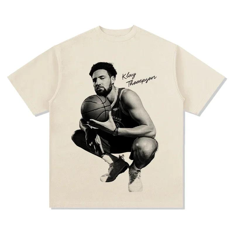 ZX TEE NBA star portrait short sleeved T-shirt  Printed Short Sleeve T-shirt Men Distress American Women Tshirt 2025