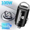 100W QC3.0 PD Mini Car Charger Fast Charging Car USB Type C Charger For Dacia Duster Spring Sandero Stepway Dokker Lodgy Jogger