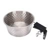 Camping Bowl with Handle 304 Stainless Steel Portable Outdoor Rice Bowl Camping Tableware for RV