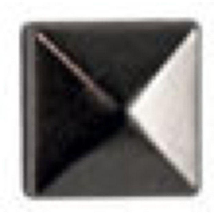 Clous rivet à griffes Carré 6mm Black Nickel 60 pièces