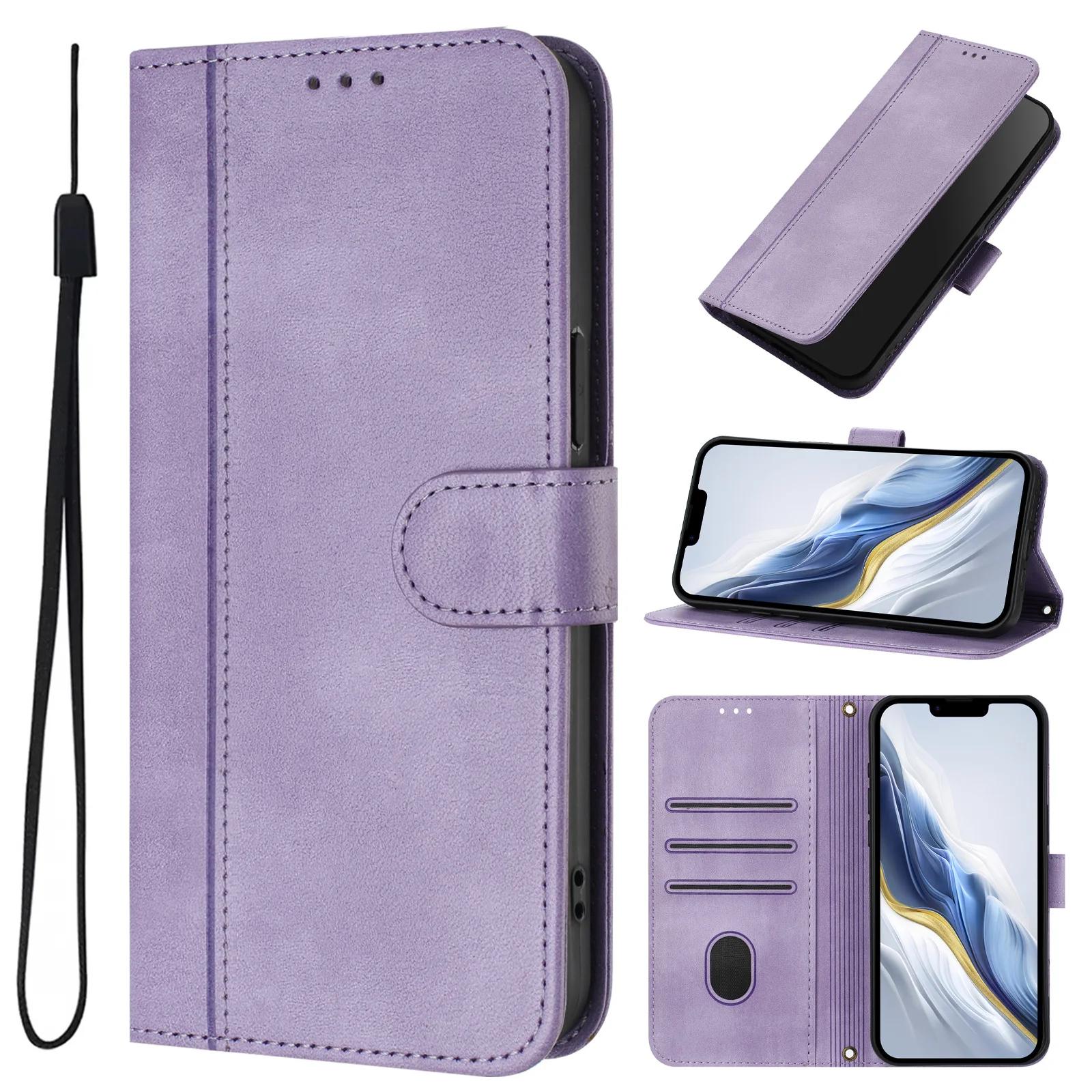 

Wallet Flip Leather Case For Samsung Galaxy A56 A36 A26 A55 A35 A25 A24 A34 A54 A23 A73 A53 A33 A42 A52 A72 A32 A22 A52S 4G 5G For Galaxy A34 5G фиолетовый