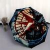 Compass Globe Map: Nautical Design for Adventure LoversUmbrella, Portable 3-Fold Compact Umbrella,Christmas Gift ES577