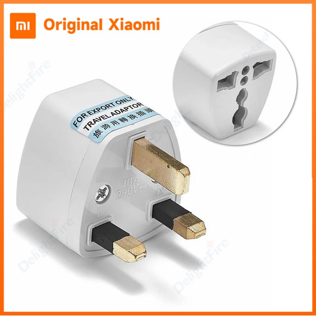 Xiaomi EU To UK Plug Adapter Universal Wall Socket TypeG Travel Adapters AU US To UK Plug Converter AC Outlet Electrcial Adaptors