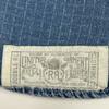 RRL Blaues Allover-Print Langarm-Denimhemd Tops XS blueUsed