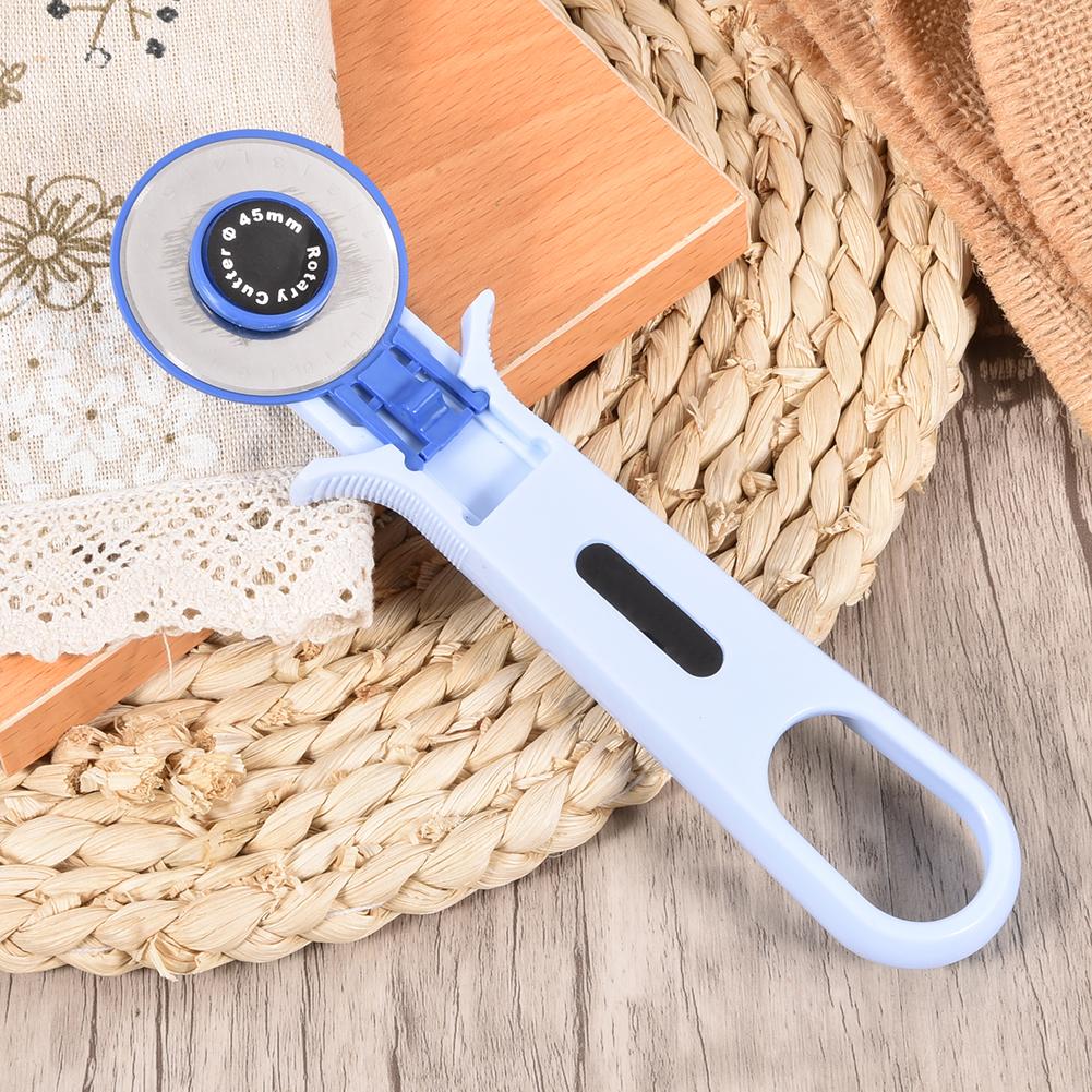 Roller Round Rotary Cutter Knife Cloth Tool Craft Tools Sewing Accessories Blue 45mm