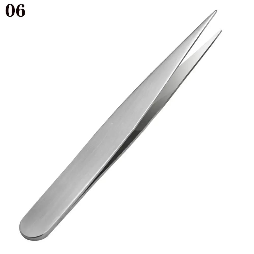 Pro Plastic Eyebrow Tweezer Anti Static Safe Electronic Industrial Maintenance Tools Multifunctional Women Beauty Nail Tools