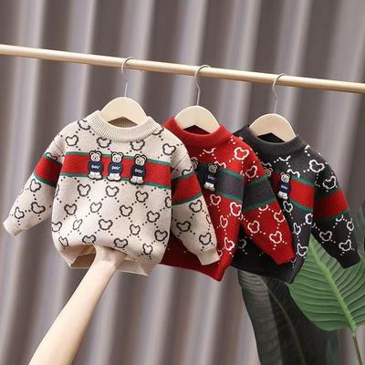 Boys' Fleece Sweater Girls' Pullover Sweater Children's Warm Base Shirt
