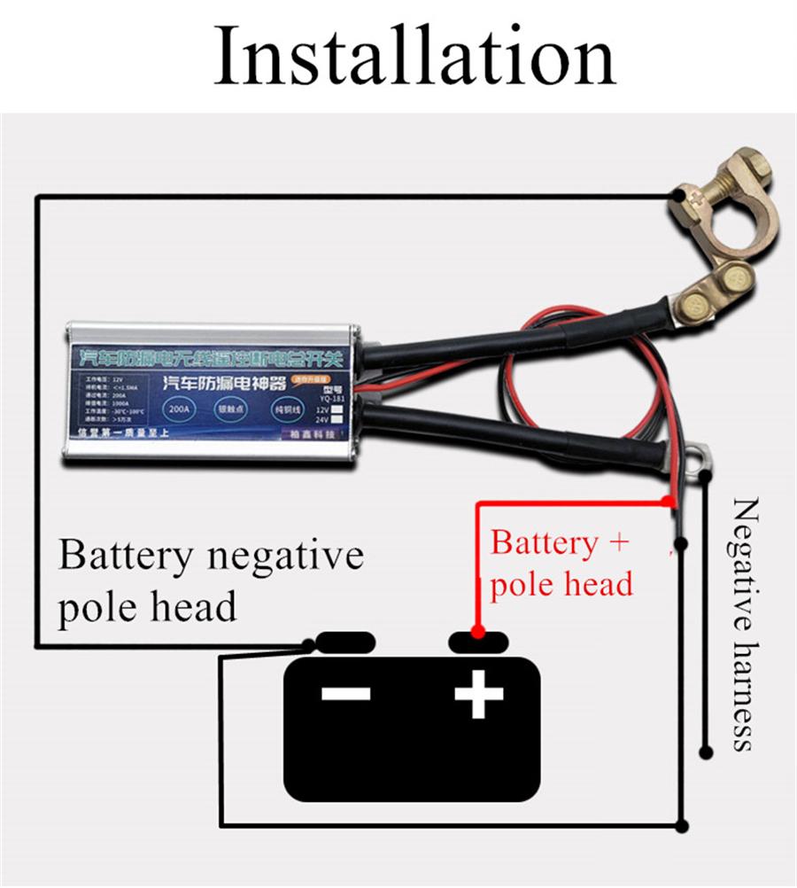 Remote Control 12v Car Battery Disconnect Cut Off Isolator Master Switches