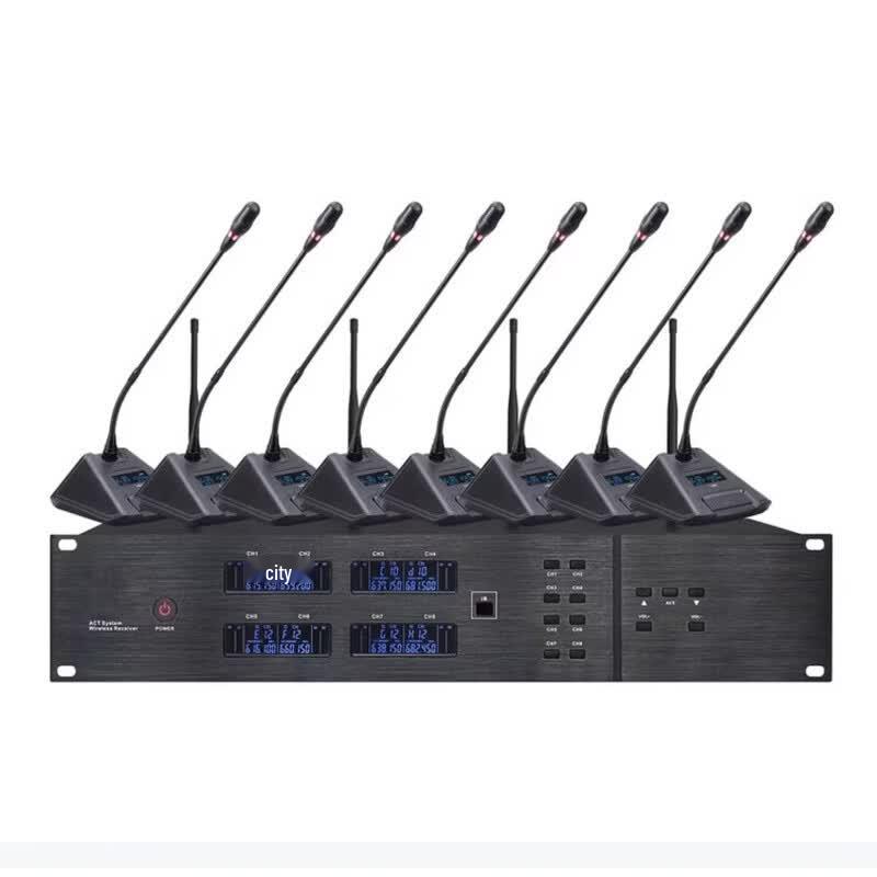 Jiyin UW-7780 8-Channel UHF Wireless Conference System (CN Version)
