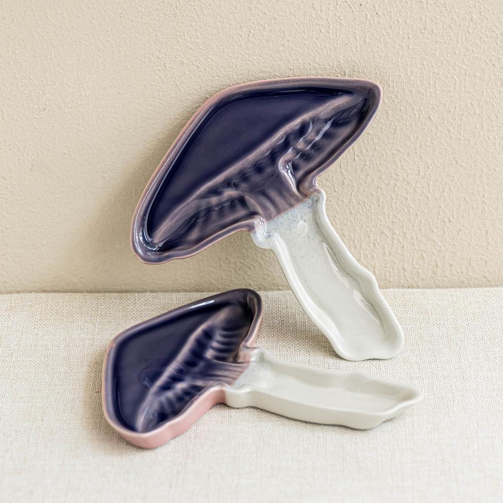 Creative Mushroom Plate Ceramic Plate Special Tableware Snack Plate Dessert Plate Home Restaurant Plate Dim Sum Plate