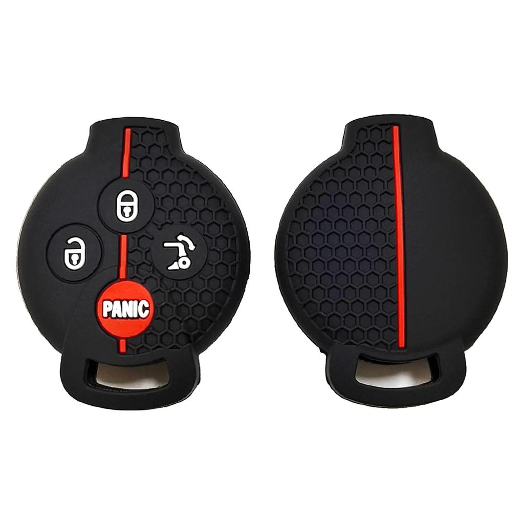 Silicone Car Key Case Cover for Mercedes Benz Smart 450 Brabus 451 Chiave Crossblade Fortwo Roadster K Forfour City Coupe Cabrio