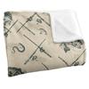 JQ Licensing Silky Patterned Fishing Supersoft Blanket