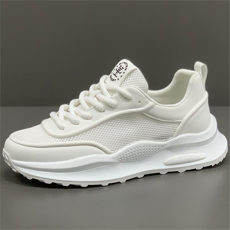Летние новые ажурные дышащие кроссовки в стиле athleisure, износостойкие, белые, папины туфли ZMD 38 белый