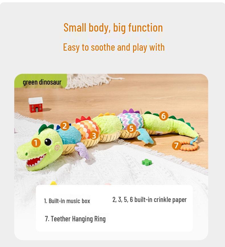 Sozzy Soothing Newborn Plush Doll & Music Height Chart Toy, 0-3 Years Early Education