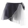 Womens Lace-up Gradient Chiffon Wrap Skirt Ballet Dance Training Gymnastics Performance Asymmetric Mini Skirt